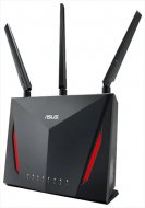 ASUS RT-AC86U Gamer // роутер 802.11b/g/n/ac, до 750 + 2167Мбит/c, 2,4 + 5 гГц, 3 антенны + 1 внутренняя, USB, GBT LAN ; 90IG0401-BN3000 , 